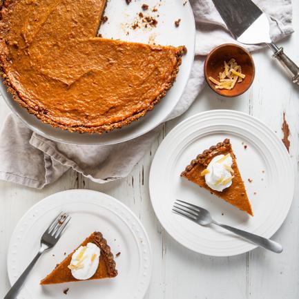 Sweet Potato Pie with Pecan Crust