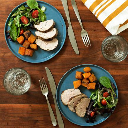 Herbed Pork Tenderloin with Butternut Squash