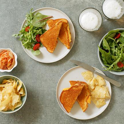 Kimchi Grilled Cheese Sandwich