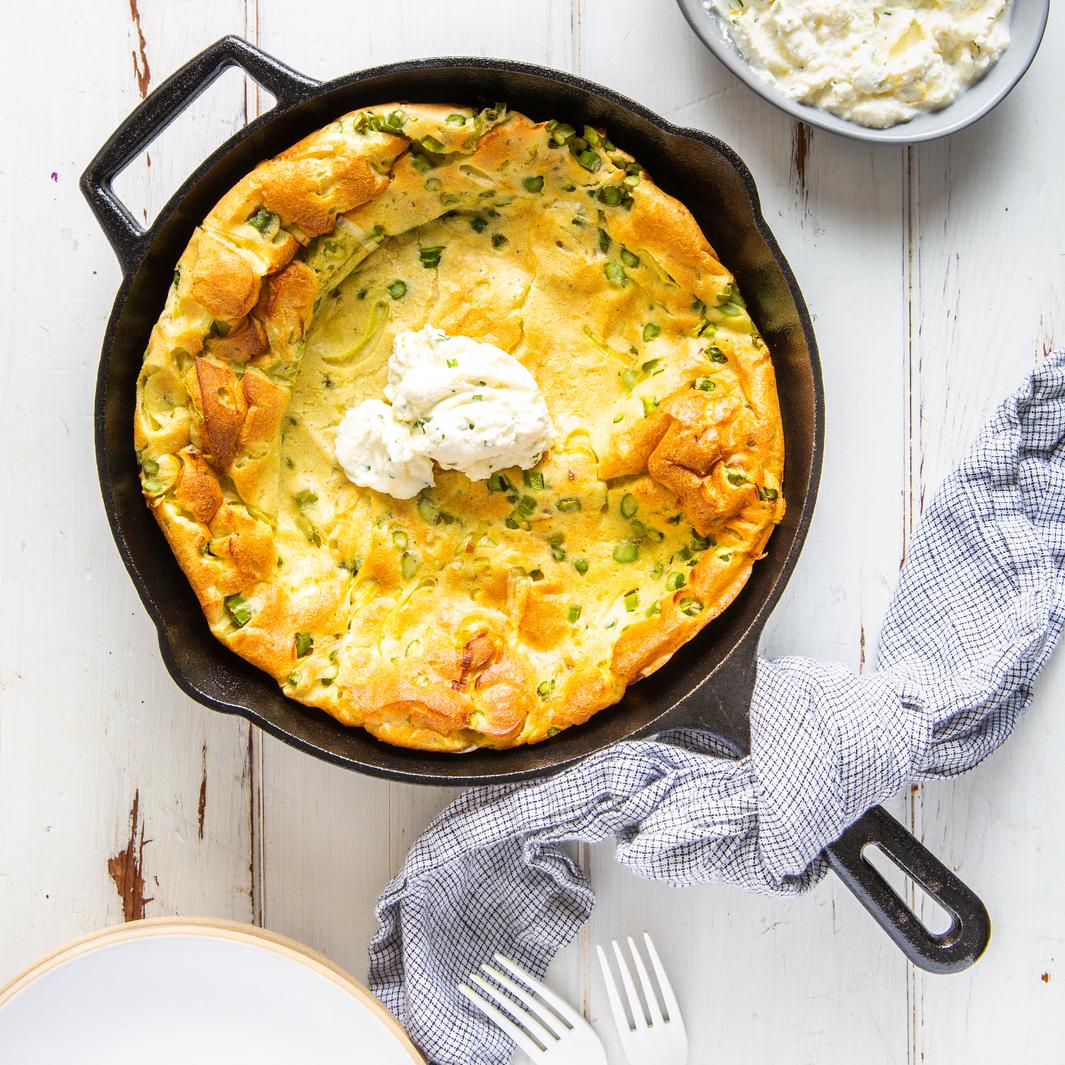 Savory Spring Vegetable Dutch Baby Recipe • June Oven