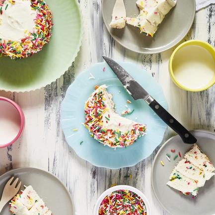 Mini Funfetti Layer Cakes