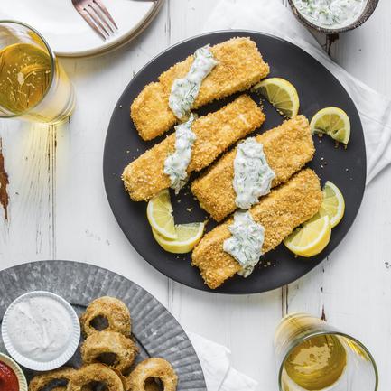 Air-Fried Fish with Tartar Sauce