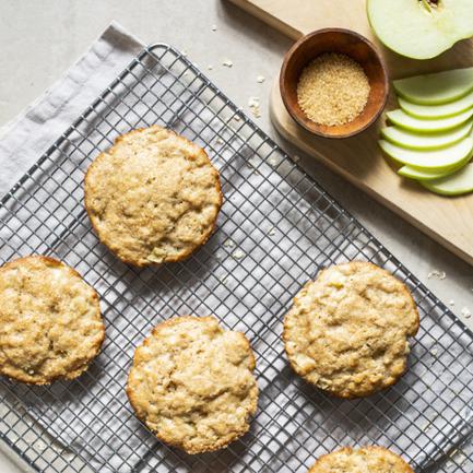 Sour Cream-Apple Muffin Tops