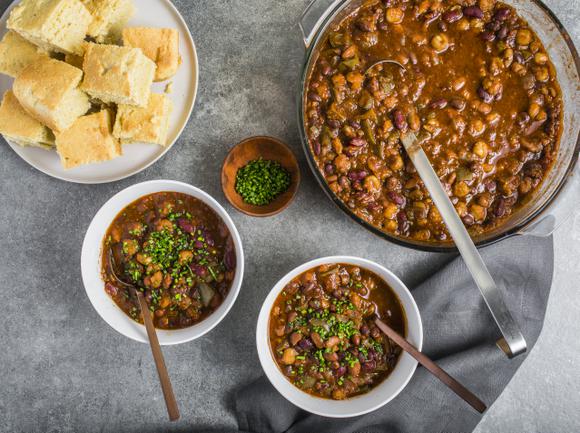 Slow-Cooked Vegetarian Chili