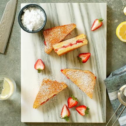 Strawberry Cheesecake Grilled Cheese Sandwich