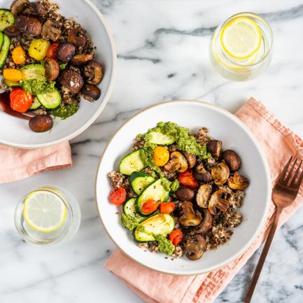 Roasted Button Mushrooms Halves