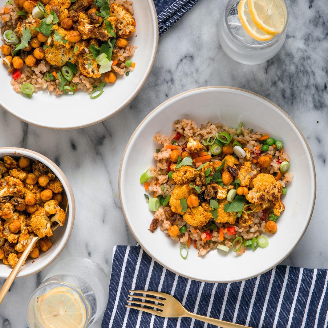 Curried Cauliflower with Chickpeas Recipe • June Oven