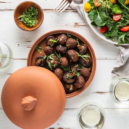 Roasted Button Mushrooms