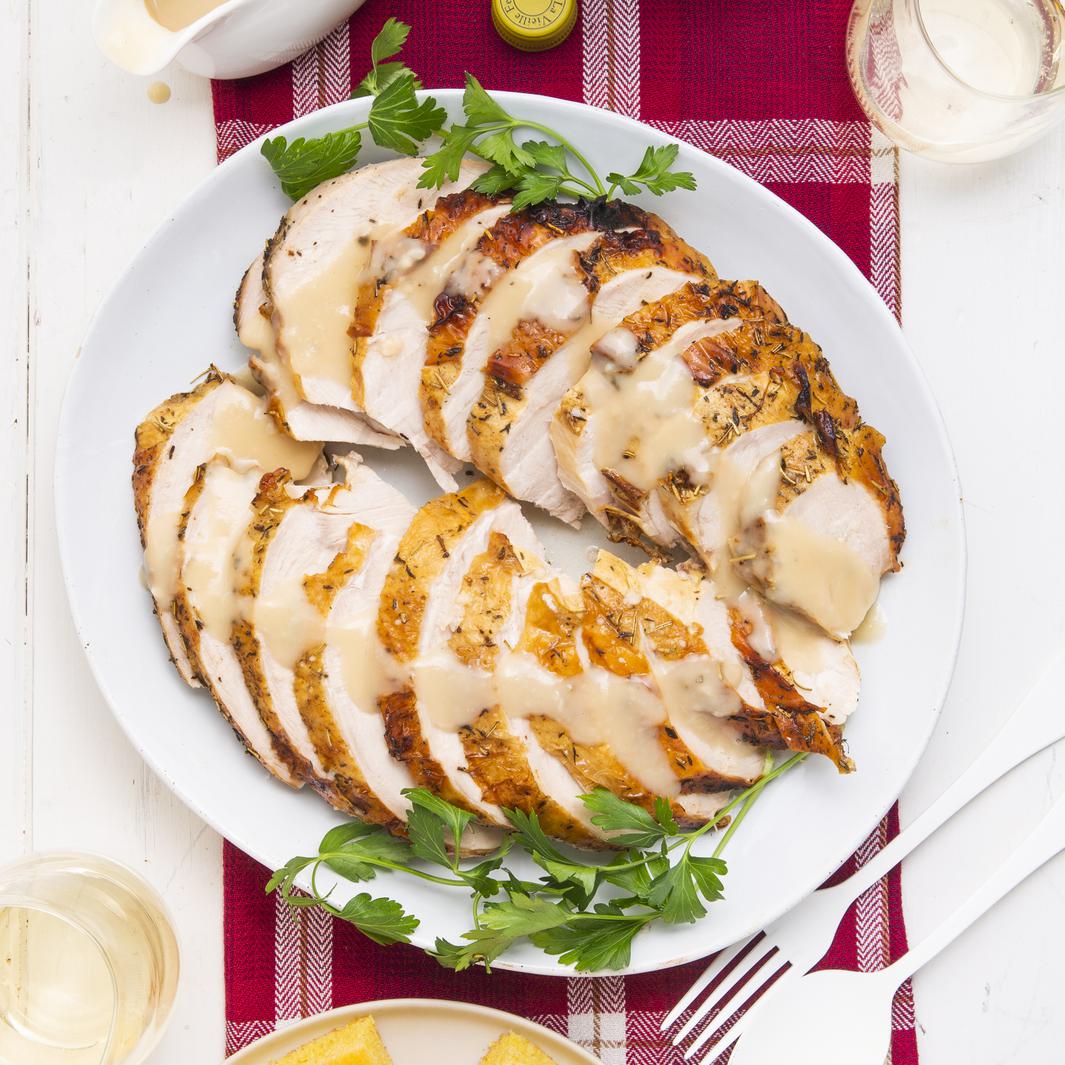 Roasted Turkey Breast with Gravy Recipe • June Oven
