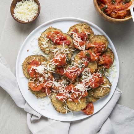 Air-Fried Eggplant with Stovetop Marinara