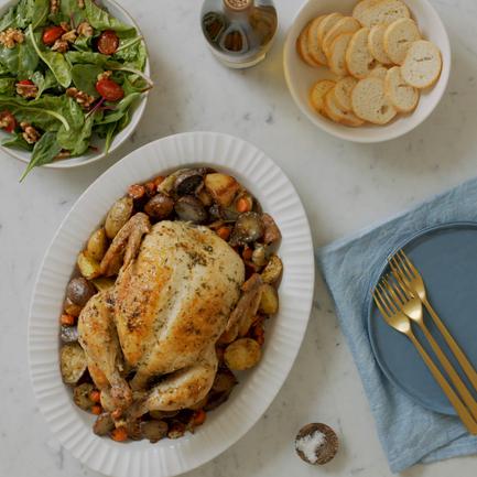 Classic French-Style Chicken with Root Vegetables